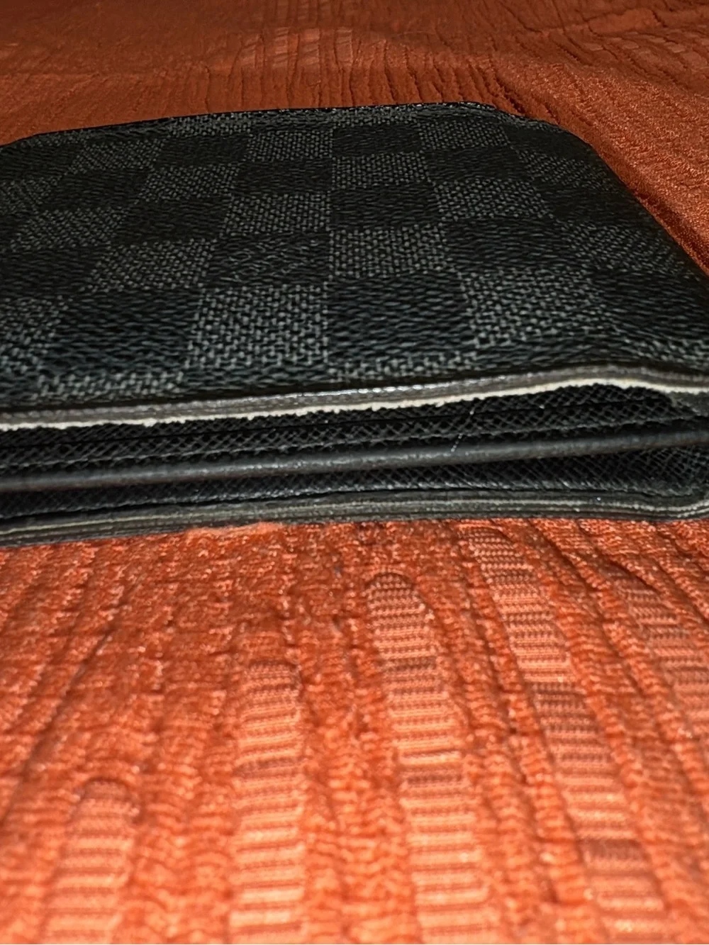 Louis Vuitton Black Damier Graphite Leather Wallet